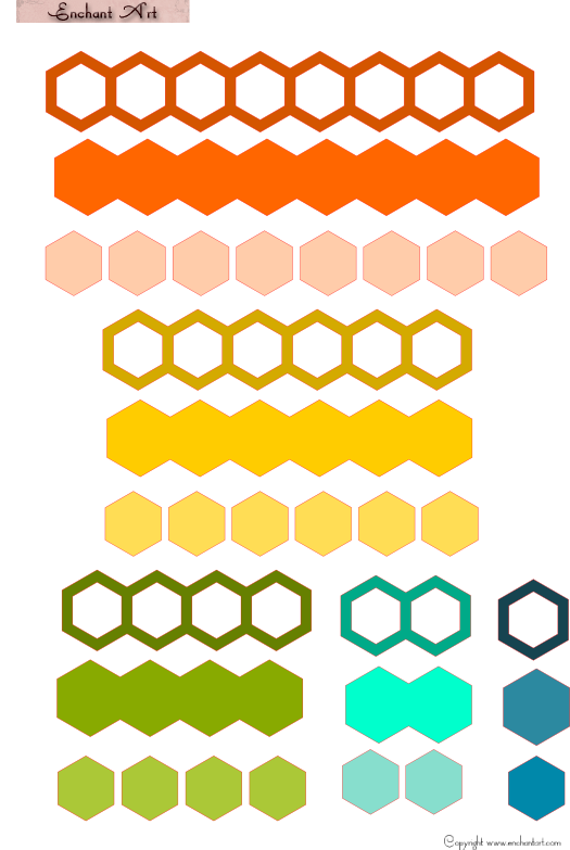 Hexagon Border Collection Hexagon Border Collection
